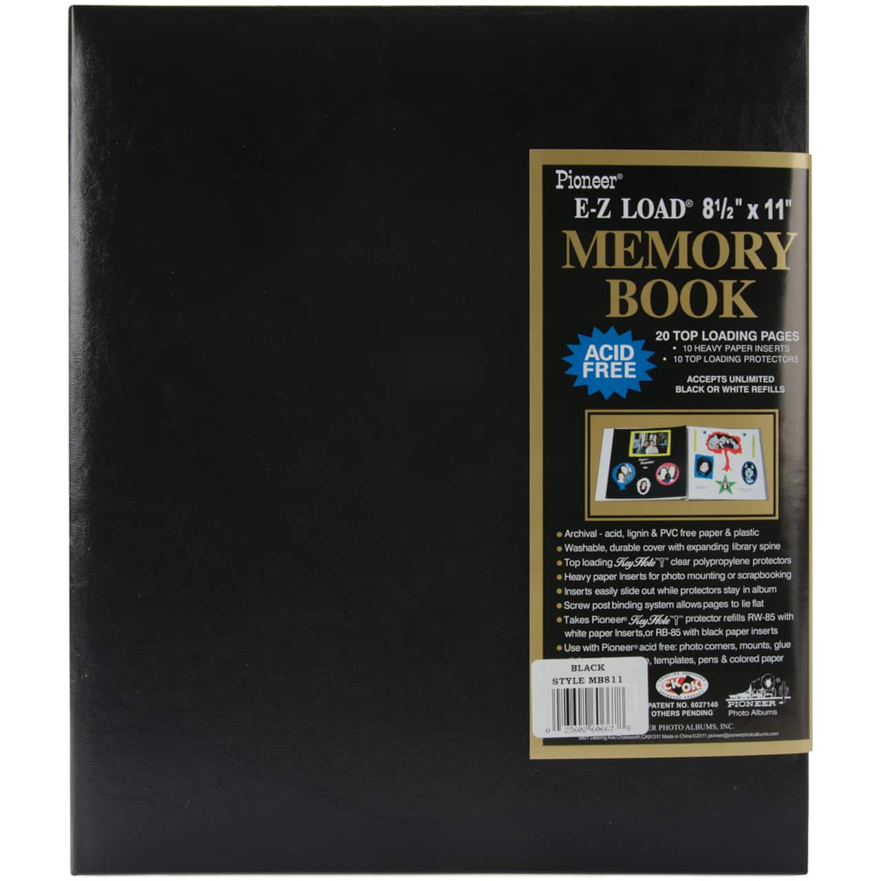 Pioneer® Leatherette Post Bound Album, 8.5" x 11"